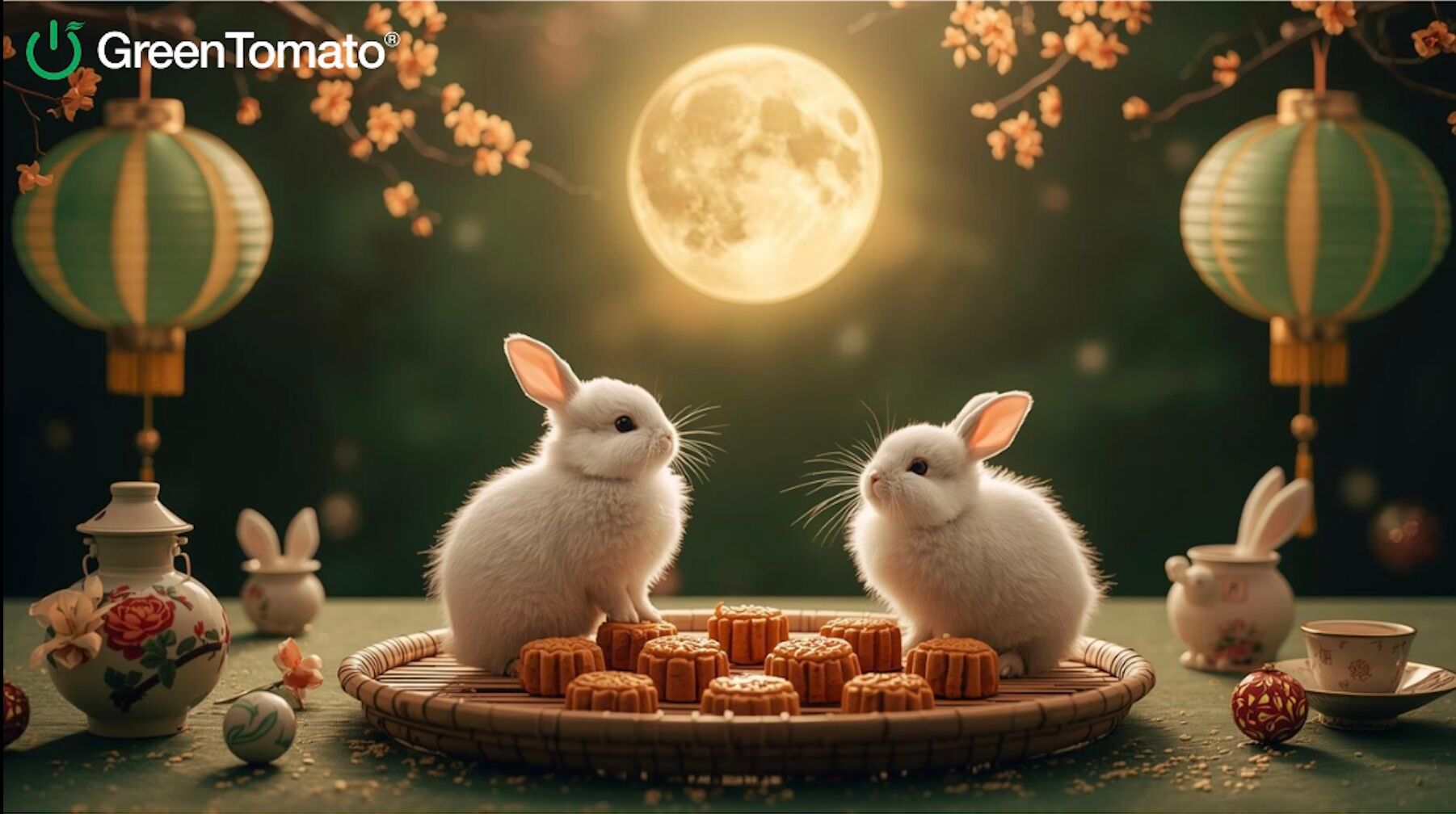 🌕🤖 Happy Mid Autumn Festival from GreenTomato! 🥮✨ 